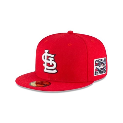 Red St. Louis Cardinals Hat - New Era MLB 2006 World Series Wool 59FIFTY Fitted Caps USA1672983